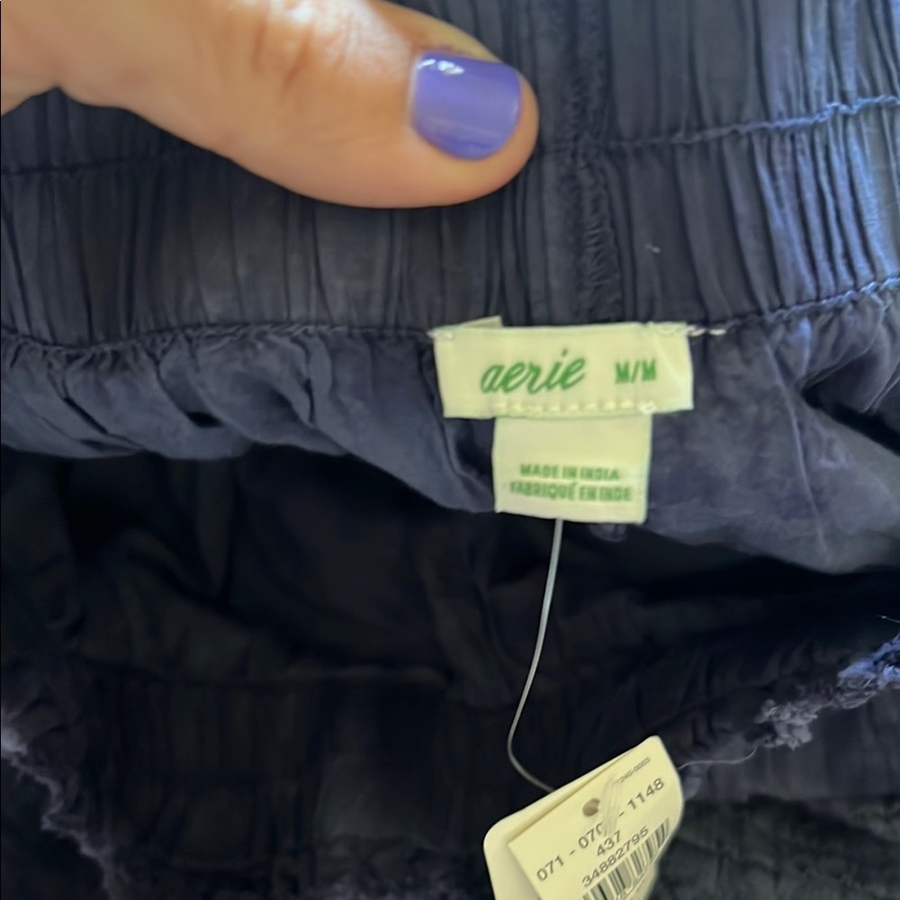 Aerie Blue Tie Dye Tiered Mini Skirt - Picture 4 of 7